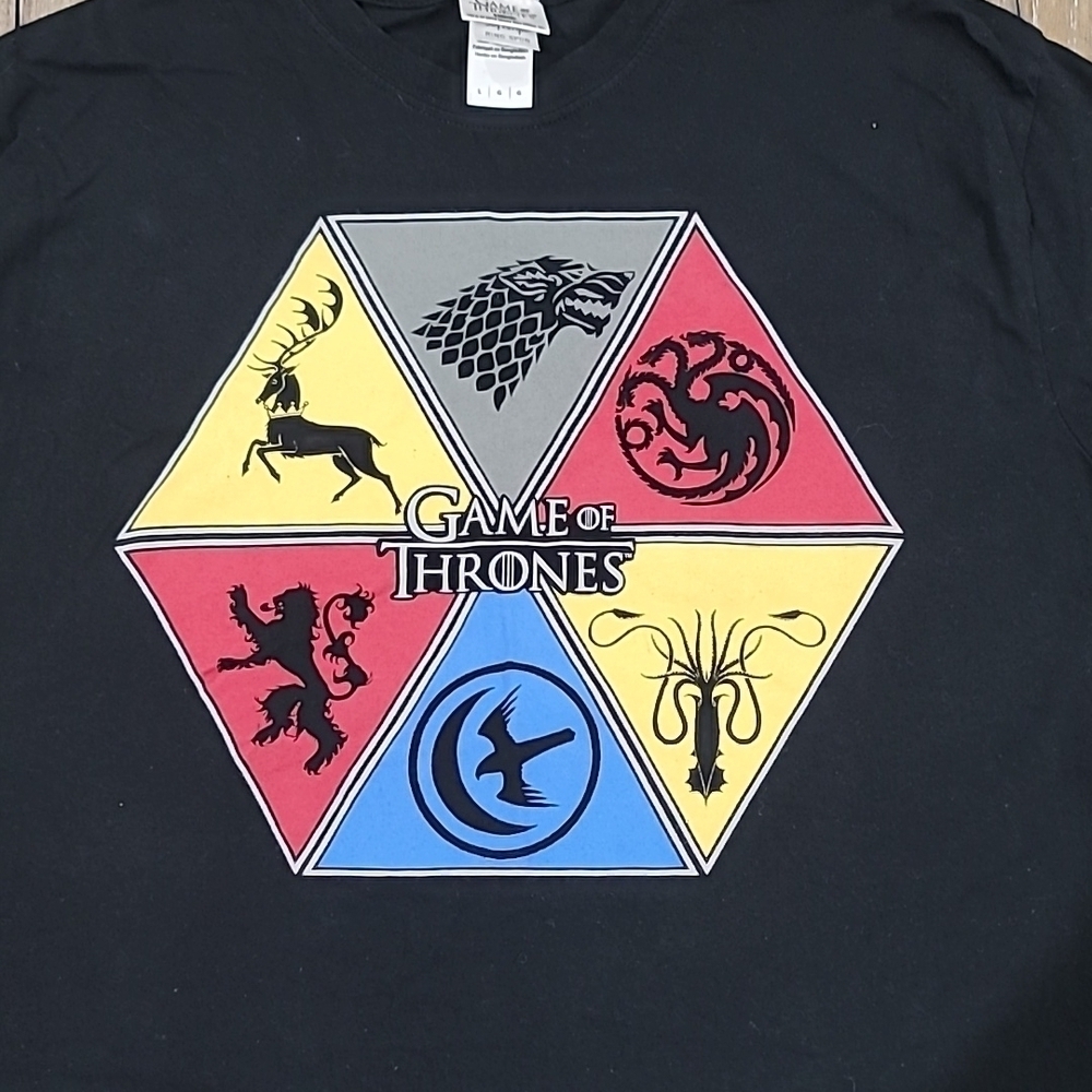 HBO Game Of Thrones Black Short Sleeve T-Shirt Size L - Picture 3 of 10